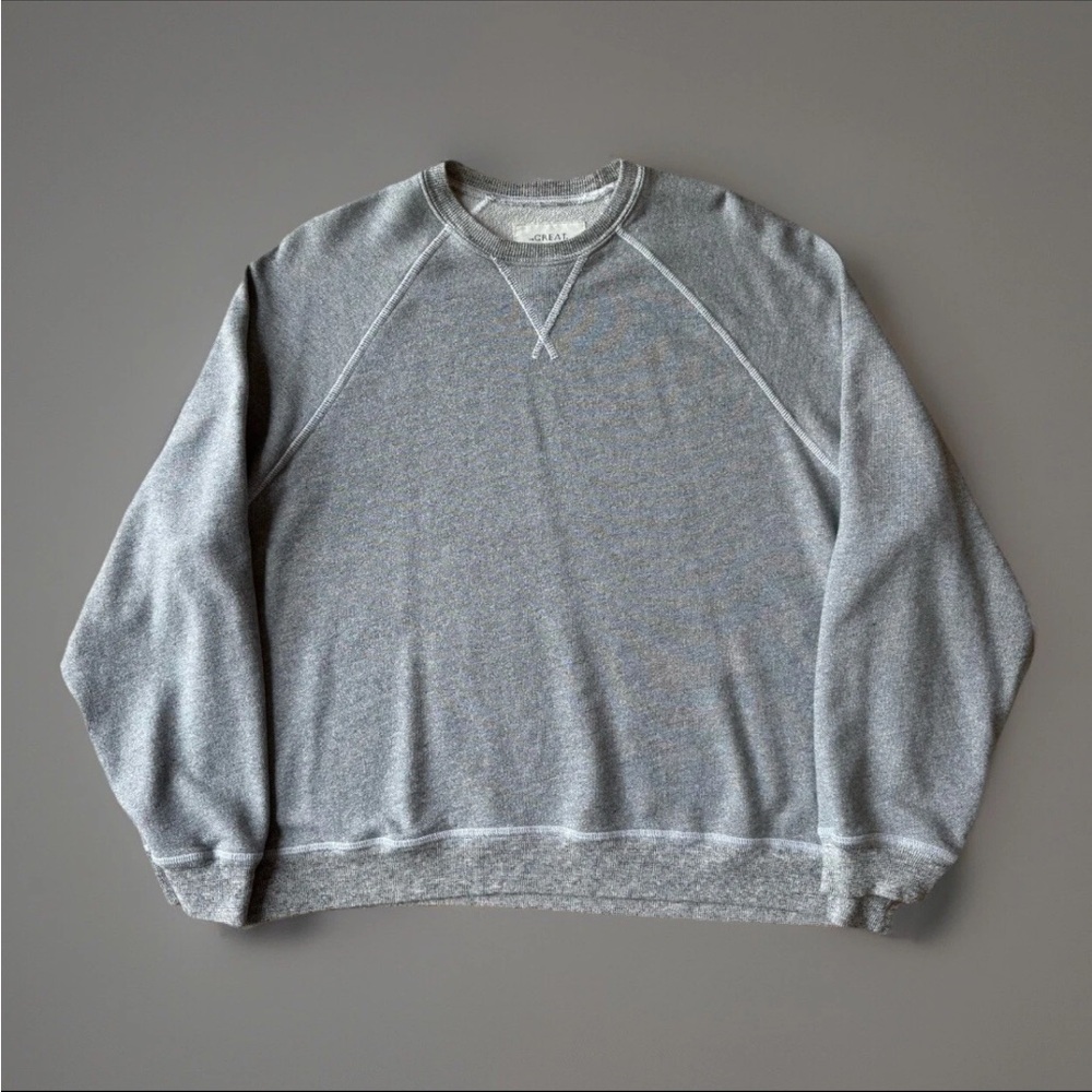 THE GREAT. Heather Gray Sweatshirt